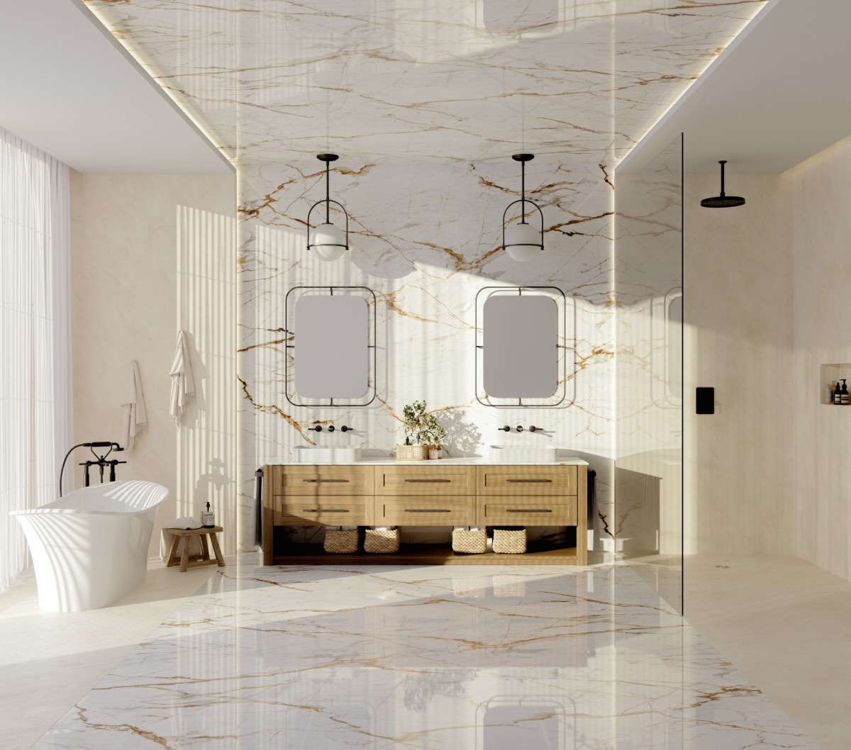 Interior with coordinated Dekton flooring